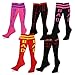 TeeHee Novelty Cotton Knee High Fun Socks 5-Pack for Women (Scarry Vampire and Bad Attitude)