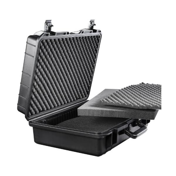 Mantona Outdoor Fotokoffer L - Wasserdichter Kamerakoffer 31L, staubdicht & stoßfest, großer Schutzkoffer inkl. Schaumstoffeinlagen, ideal für Kameras, Objektive & Zubehör (48.5x35.5x18cm) – Bild 6