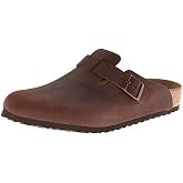 Birkenstock Unisex Boston Soft Footbed, Habana Oiled Leather, 38 M EU