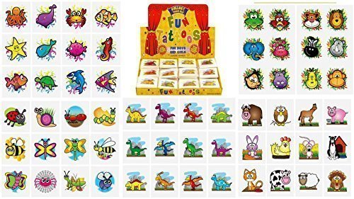 Henbrandt Assorted Tattoos - Pack of 120 Tattoo's