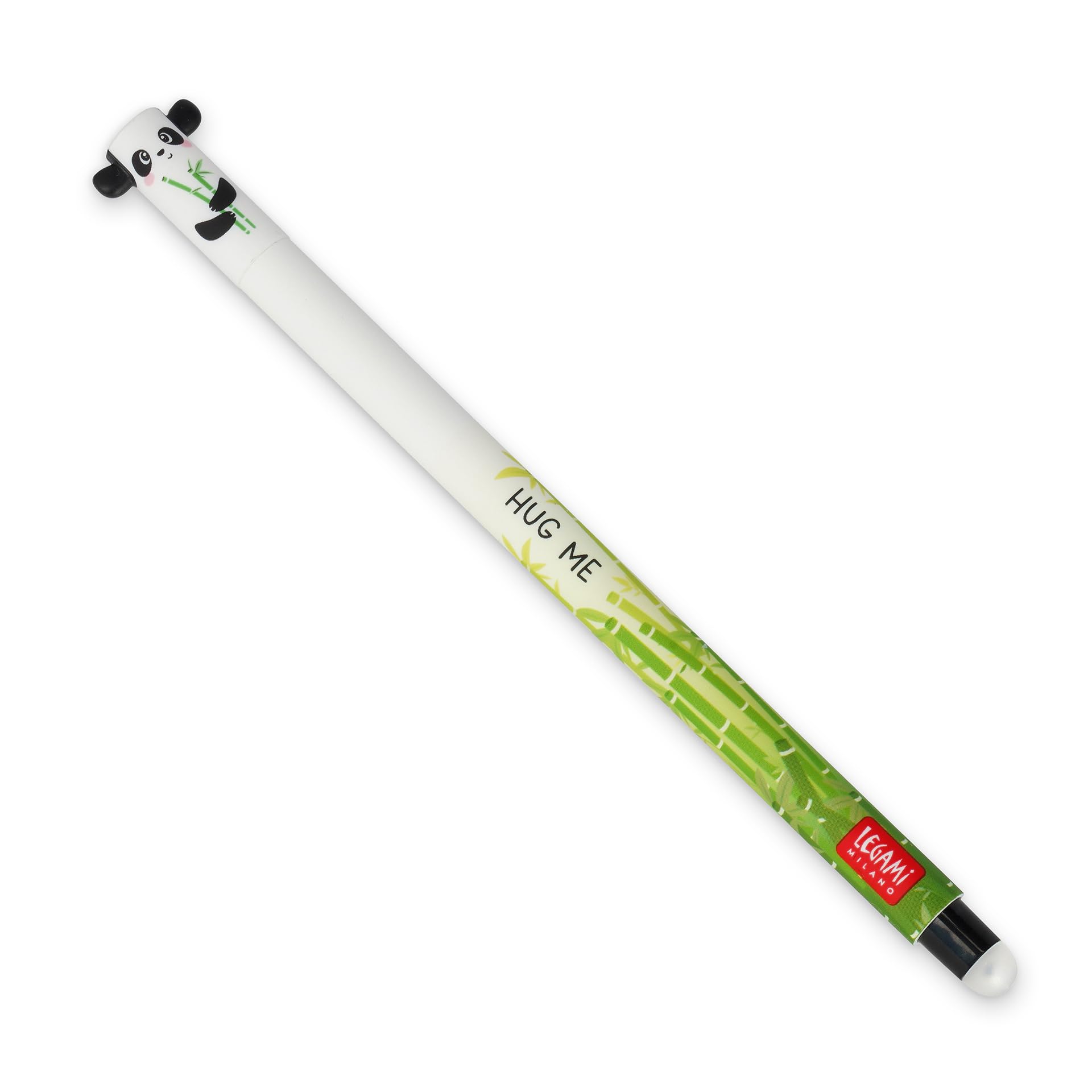 Legami Erasable Gel Pen, 0.7 mm Tip Diameter, Black Ink, Panda Design, Does Not Ruin the Paper, Thermosensitive Ink