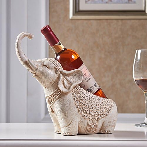 The European Home Furnishing resin decorative winebottle shelf table ornaments Wine shelf creative,Ivory