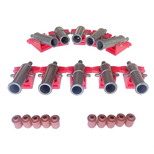 Enlighten Pirate Shooting Cannons with Cannonballs (10 Pack)