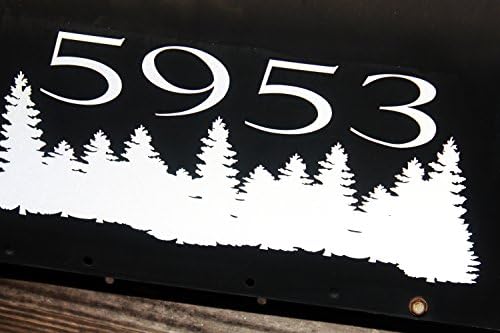 Reflective Address Decal for mailbox, house Numbers for Door