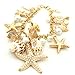 Enjoydeal Fashion Women Ladies Bracelet Chain with Ocean Conches Shell Starfishes Pearls as Pendants