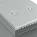 Sorbus Storage Bench Chest – Collapsible/Folding Bench Ottoman with Cover – Perfect Hope Chest, Pouffe Ottoman, Coffee Table, Seat, Foot Rest, and More – Contemporary Faux Leather (Gray)
