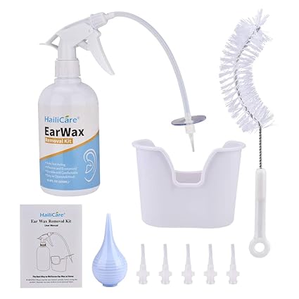 Ohrenschmalz-Entferner-Kit, Ear Wax Cleaner, MS.DEAR-Ohrwaschflaschensystem, Reinigungsgerät für die Ohrspülung für Erwachsen