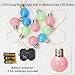 BRIGHT ZEAL 7.5' LED Pastel Globe String Lights Battery Operated Ball Lights with Timer (TEN 2