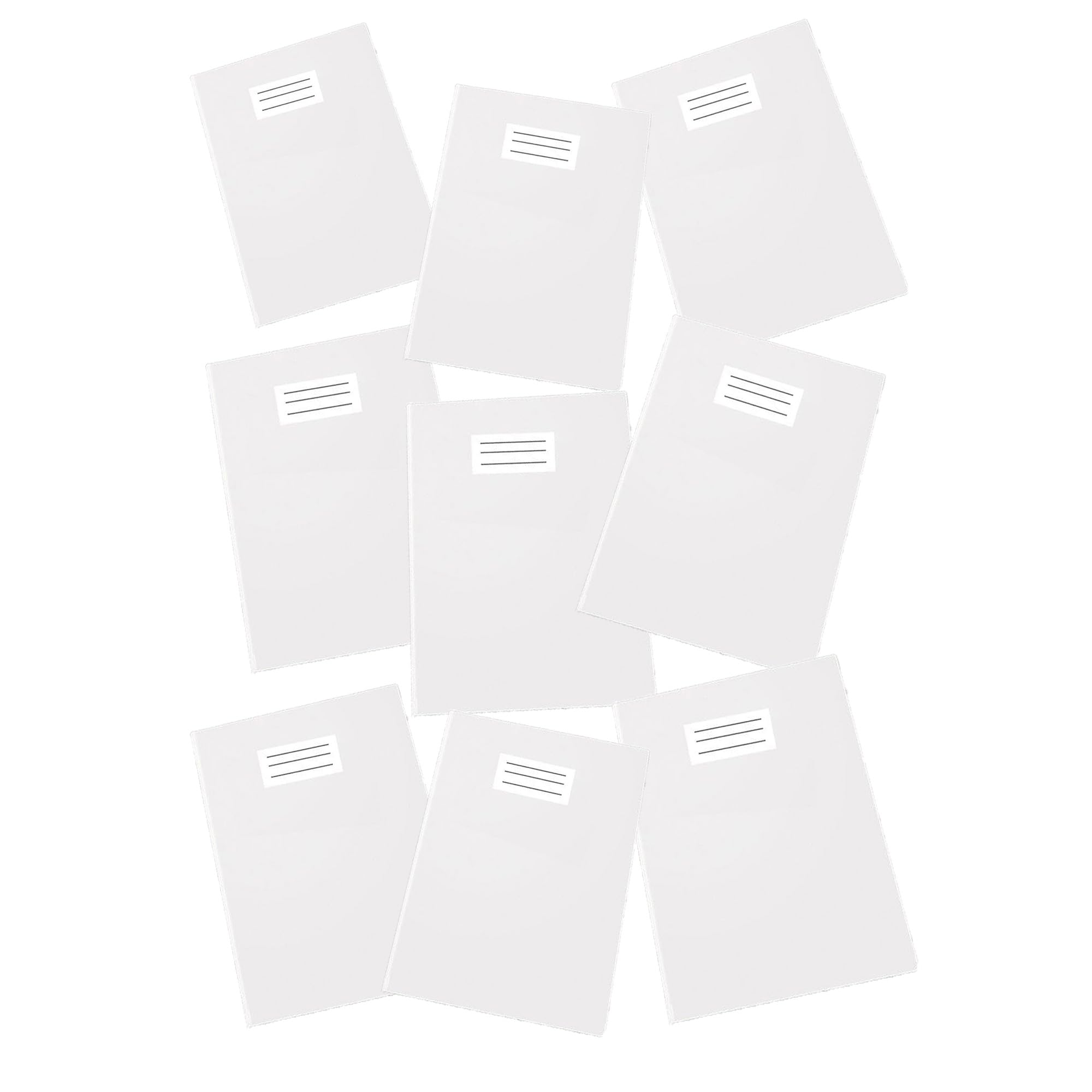 Pack of 25 Maxi Cover/Notebook Cover Coloured Lacquered, Not Transparent, f.to A4 - White