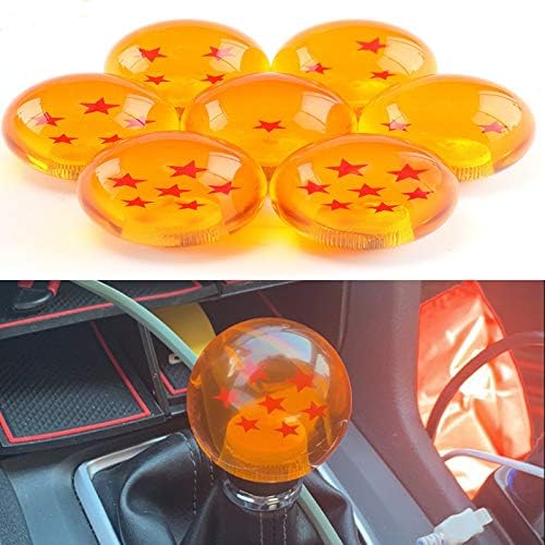 Dargon Ball Shift Knob Acrylic Manual Gear Shift Knob Shifter with 3 Adapters Universal Fit for Manual Car（Dragon Ball 7 Stars）: Home Improvement