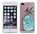 iPhone 7 Plus Case - Stand Tall Wear A Crown Pineapple Quote Cool Summer Hipster Clear transparent designer hybrid case cover with drop protection - Unique Designer Trendy Case for girls unisex women