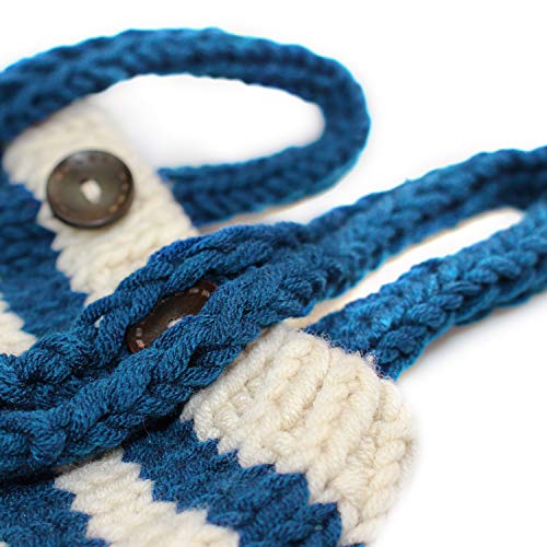 Newborn Photography Props Outfits - Baby Boy/Girl Knitted Stripe Hat Strap Pants Costume Set