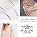 Yfe Bar Pendent Necklace Jewelry CZ Bar Necklaces for Women and Girls Minimal Necklace (Gold Side bar)