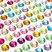 PARTH IMPEX 1699 Pieces 3mm 4mm 5mm 6mm Bling Multicolor Self Adhesive Rhinestone Sheet Acrylic Diamante Jewel Gem Stickers for Laptop Scrapbooking Embellishments DIY Arts Crafts Body Face Nails