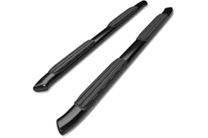 TAC TRUCK ACCESSORIES COMPANY TAC Side Steps Running Boards Fit 2019-2023 Chevy Silverado/GMC Sierra 1500 | 2020-2024 Silverado/Sierra 2500 3500 Crew Cab Truck Pickup 5" Oval Bend Black Side Bars Nerf Bars (2pcs)