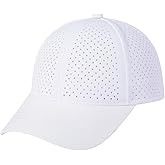 FEINION Men Summer Adjustable Performance Hat Breathable Snapback Laser Perforated Mesh Baseball Cap