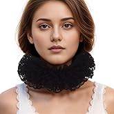 BLESSUME 1pc Lace Renaissance Neck Ruffle Collar