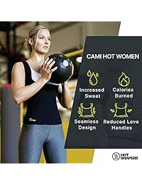 Hot Shapers Cami Hot Women   Tummy Slimming Compression Workout Enhancer Shirt   Shaperwear for Fat Burn, Weight Loss Control   Body Sauna Girdle for Belly