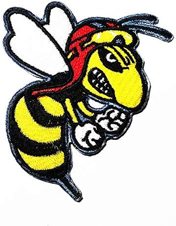 Military Bee Insect Wasp Logo Patch Embroidered Sew Iron On Patches Badge Bags Hat Jeans Shoes T Shirt Applique Amazon Com