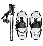 ALPS Light Weight Kids Snowshoes, Boys & Girls +Trekking Poles,Carrying Tote Bag 14