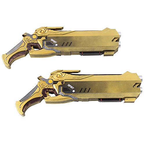 Mtxc Overwatch Cosplay Reaper Hellfire shotguns Blackwatch Skin Ver. Weapon Golden