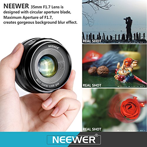 Neewer-35mm-F17-Large-Aperture-Manual-Prime-Fixed-Lens-APS-C-for-Sony-E-Mount-Digital-Mirrorless-Cameras-NEX-3-NEX-3N-NEX-5-NEX-5T-NEX-5R-NEX-6-7-A5000-A5100-A6000-A6100A6300-A6500-A9