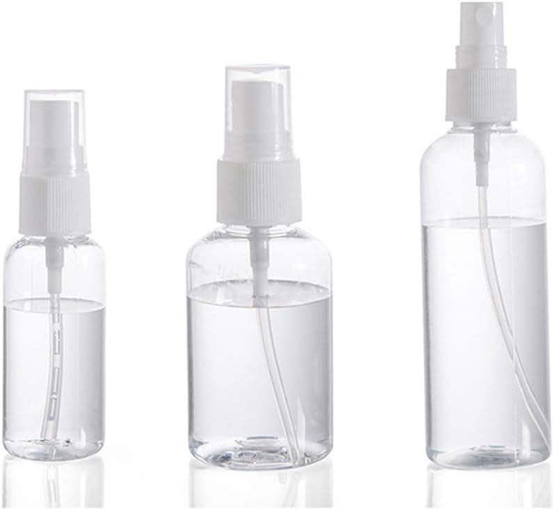 6 Pcs Fine Mist Mini Spray Bottles, Transparent Travel Small Bottles for Cleaning Solutions and Essential Oils