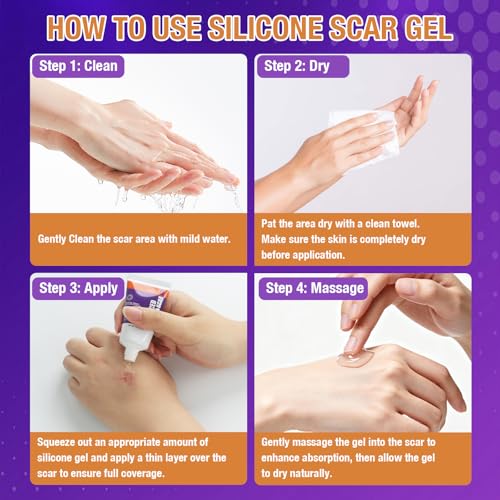 Advanced Scar Gel – Silicone Scar Gel for Keloid Bump Removal, Post-Surgery Scars, Acne Scars, Burn Marks & Stretch Marks – Scar Treatment for Old & New Scars – 1.2oz / 35g