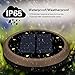 8 LED Solar Lights Outdoor, KUNGIX Solar Above Ground Landscape Lights Pathway Walkway Lights (2 PACK)