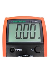 aidetek DM4070 LCR Meter multímetro Tester capacitancia inductancia Resistencia self discharge en comparación con FLUKE