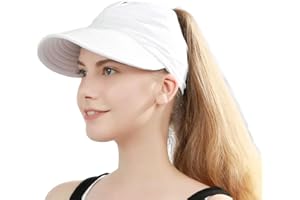 ZYAWP Sun Hat Women Sun Beach Visor Cap UV Protection with Wide Brim for Sports Beach Golf Hiking