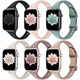 6 Pack Bands Compatible with Apple Watch 38mm 40mm