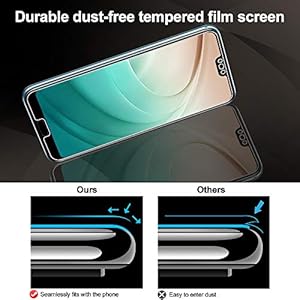 Wiestoung Pellicola salvaschermo in vetro temperato per Huawei Honor 10, [3 pezzi] Cover 3D completa con protezione… - immagine 6