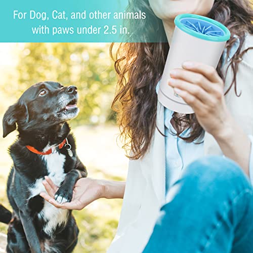 Topretty 17 oz Automatic Dog Paw Cleaner Cup, Portable Dog Cat Paw