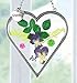 Grandma Window Suncatcher - Pressed Flower Sun Catcher with Grandma Heart Charm - 4