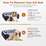 MIXJOY Extra Large Dog Bed Washable Grey 89 x 64 x 23 cm Anti-Slip view 6