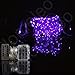 Homeleo 10M 100LED Battery Powered LED String Lights w/ Remote Mini Tiny LED Lamps on Flexible Thin Silver Wire Blinking Twinkle Steady On LED Starry Fairy Lighting(Remote,Purple)