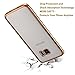 YEONPHOM Ultra Slim Transparent TPU Bumper Case for Galaxy S7 Edge - Gold