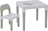 Liberty House Toys Multi-Coloured Table & Chair Set, White & Grey view 5