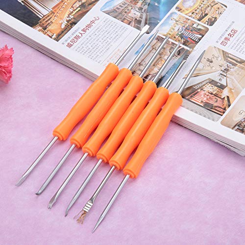 6 pcs Soldering Assist Set, Solder Assist Tools Electronic Components Welding Grinding Accessory Tool Kit, Welding Auxiliary Solder Station Iron Tools Aid PCB Cleaning Kit Set - Thumbnail 6