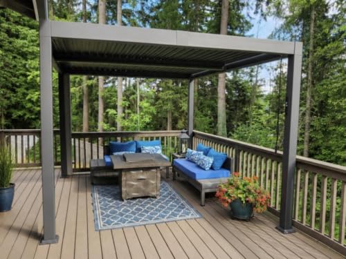 PURPLE LEAF 10x12 Louvered Pergola Review: Adjustable Aluminum Shelter With LED Lights image 25