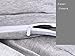 PURE ERA Solid Cotton Ultra Soft Heather Jersey Knit Home Bedding 3 Pieces Duvet Cover Set,1 Comforter Cover and 2 Pillow Shams Incanus King Size