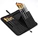 CONDA Paint Brushes Set of 15, Synthetic Acrylic Oil Gouache Paint Brushes, Wooden Handle with Carrying Case for Beginners and Professionals