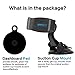Dashboard Cell Phone Holder [Adjustable Arm & Spring Lock],Car Suction Cup Window Windshield Phone Mount Compatible with iPhone X 8 Plus 7 6S 6 5S SE, Dash Phone Mount with Sticky Dashboard Pad
