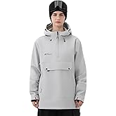 HIGH EXPERIENCE Ski Hoodie Snowboard Pullover Jacket Snow Anarok Baggy Waterproof Windproof Insulated for Women Men