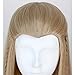 Angelaicos Unisex Braids Prestyled Straight Halloween Costume Cosplay Party Full Wigs Long Blonde
