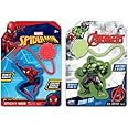 JA-RU Marvel Spiderman & Hulk Sticky Hands Stretchy Snap Toys (2 Packs Assorted) Superheroes Stretchy Hands Birthday Toy Supplies for Kids, Pinata Filler, Bulk Toys.AB-6809-2