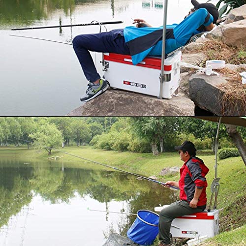 ZFF 42L Isolierung Fischereikasten Mit Räder Multifunktion Angeln Stuhl Angelzubehör Sitzkiste Angeln Dry Box Kühler… – Bild 7