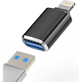 iPhone OTG Adapter Camera Card Reader Lightning to USB Flash Drive Keyboard Mouse MIDI Hub Dongle Compatible with Apple 11 12 13 Pro Max Mini XR X XS 7 SE 8 Plus Ipad Air Piano Data Sync Converter