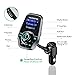 VicTsing Upgraded Bluetooth FM Transmitter for Car, Power Off Switch, Music Player Support USB Flash Drive/Micro SD Card/AUX Input, Wireless Radio Transmitter with 1.44'' Display,USB Charger - Gray